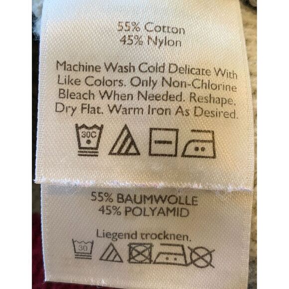 Eddie Bauer Gray Red Striped Highneck Pullover Button Academia Sweater Size XL - Picture 15 of 15